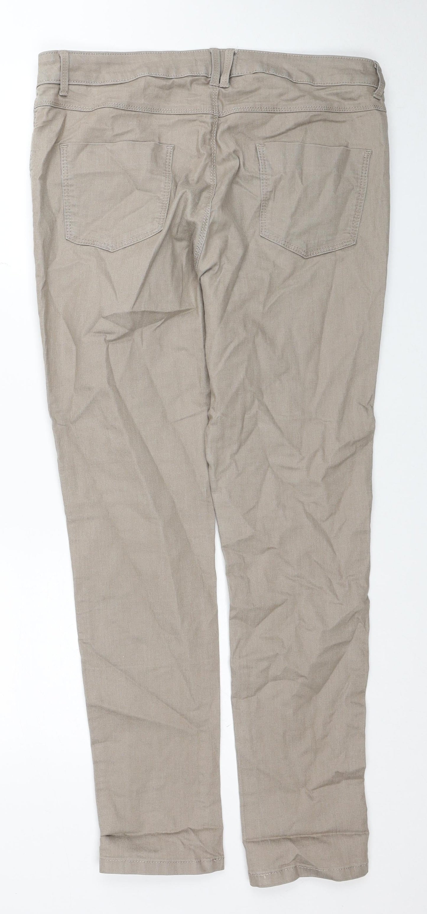 Womens UK Size 34 in Preworn Regular Fit Skinny Brown Jeans