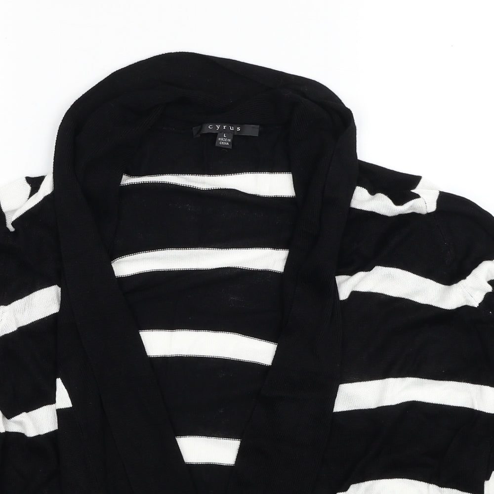 Womens UK Size L Cyrus Black Cardigan Jumper
