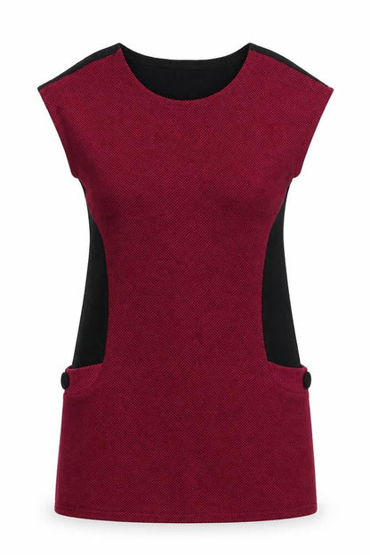 CULTURE Womens Pink Acrylic A-Line Size 10 Round Neck Pullover
