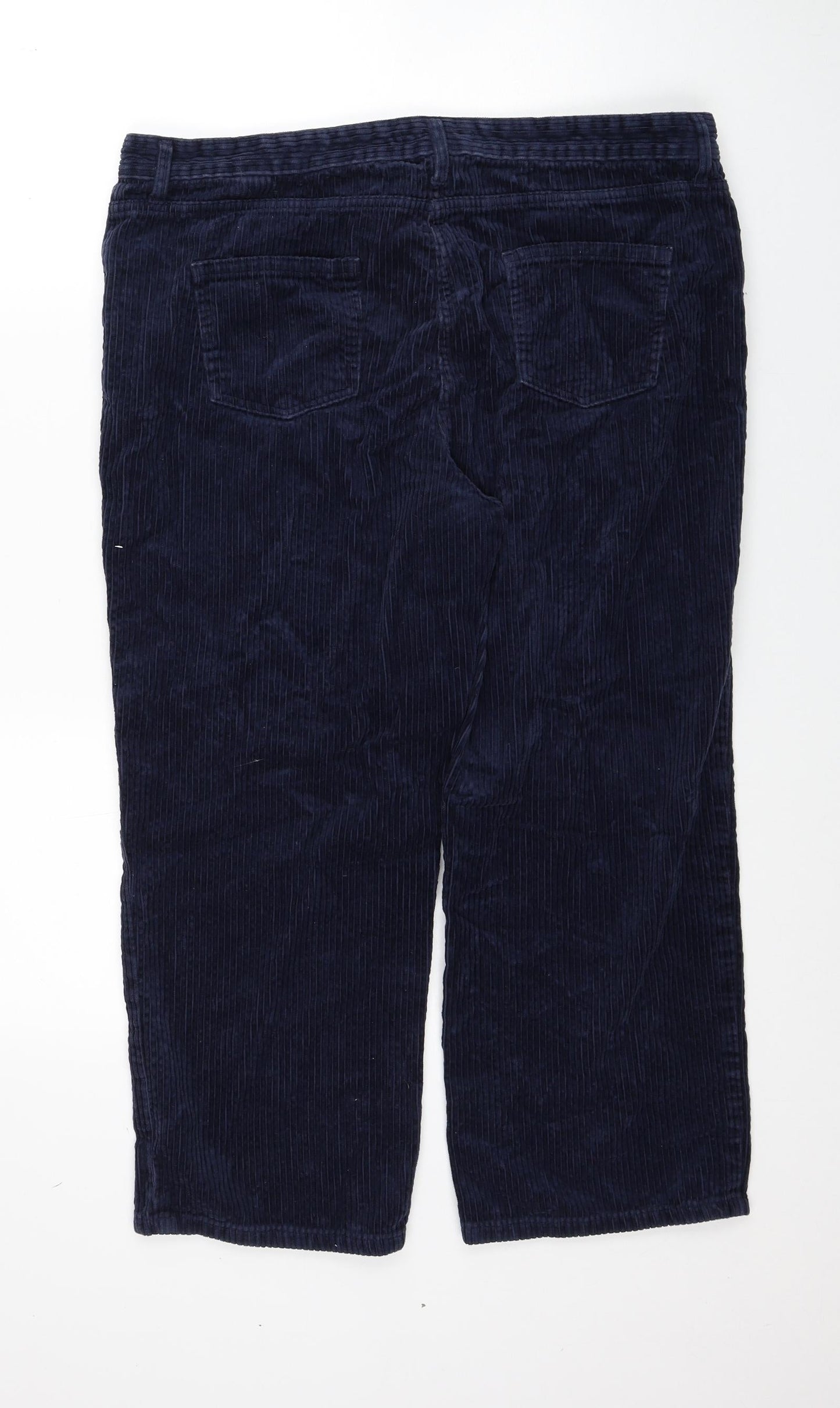 Womens UK Size 16 Marks and Spencer Regular Fit  Blue Trousers