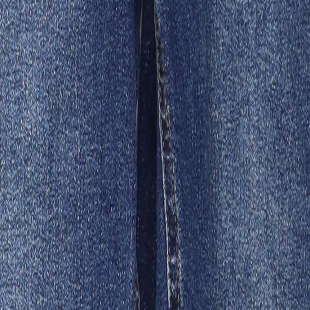 New Look Mens Blue Cotton Straight Jeans Size 28 in Slim Zip