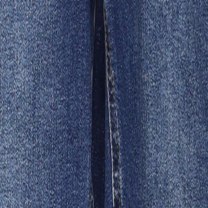 New Look Mens Blue Cotton Straight Jeans Size 28 in Slim Zip