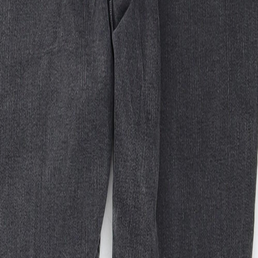 Per Una Womens Black Cotton Skinny Jeans Size 12 Regular Zip