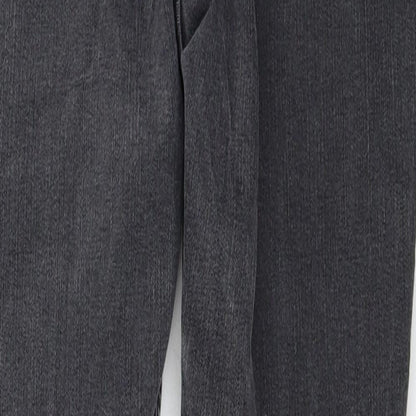 Per Una Womens Black Cotton Skinny Jeans Size 12 Regular Zip