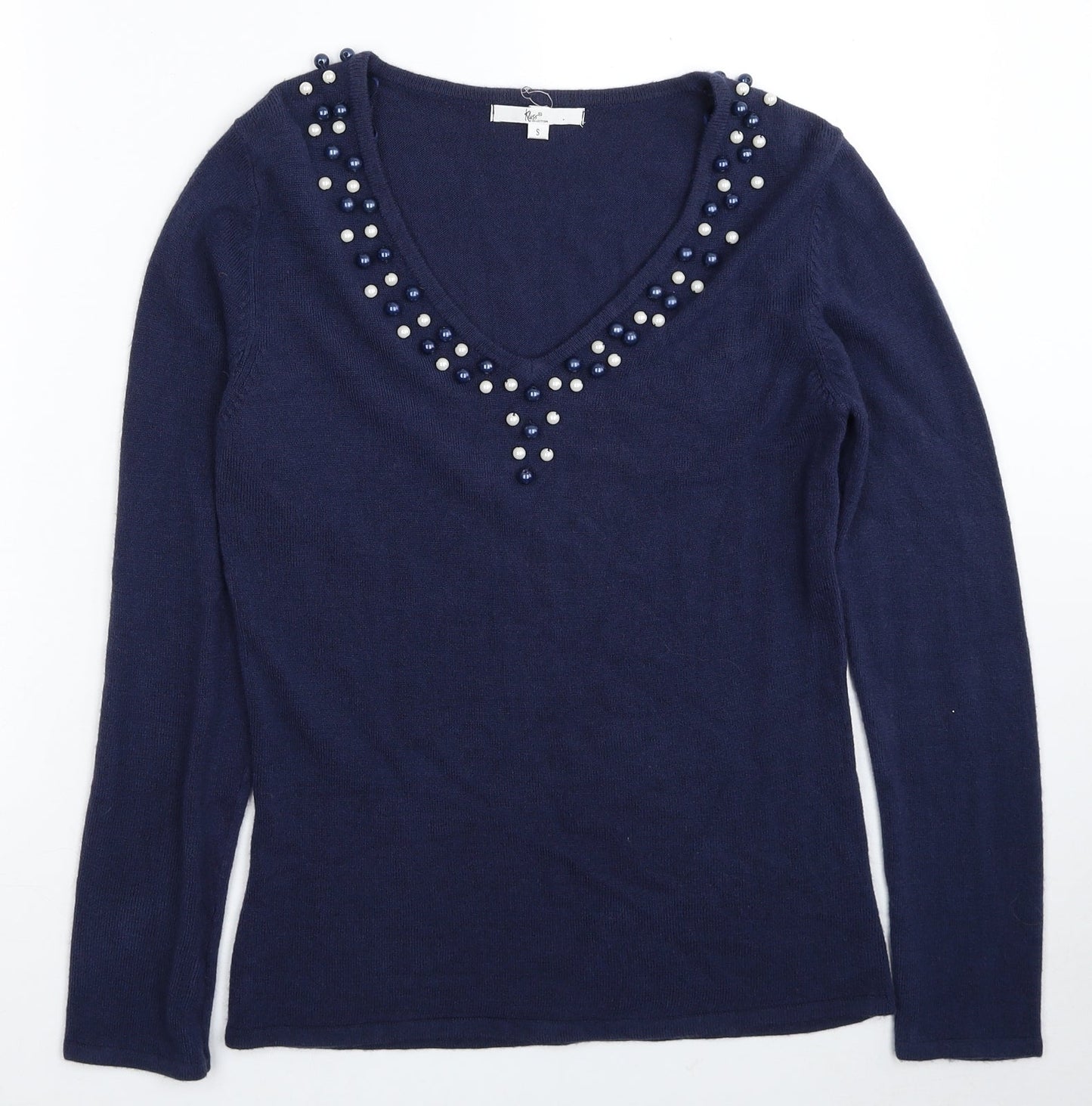 Womens UK Size S Klass Blue Pullover Jumper