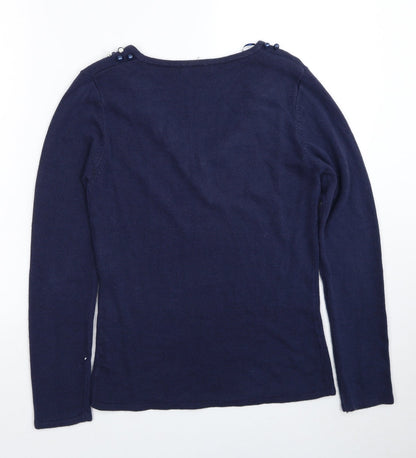 Womens UK Size S Klass Blue Pullover Jumper