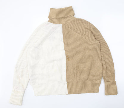 Womens UK Size M Marks and Spencer Brown Pullover Jumper