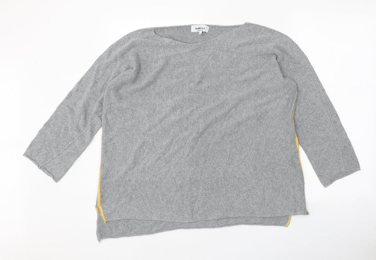Womens UK Size M Isabella D Grey Pullover Jumper