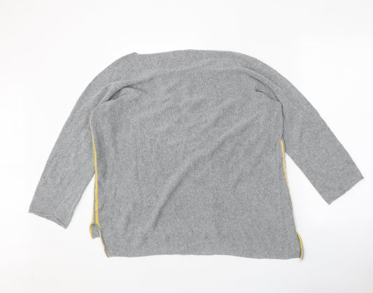 Womens UK Size M Isabella D Grey Pullover Jumper