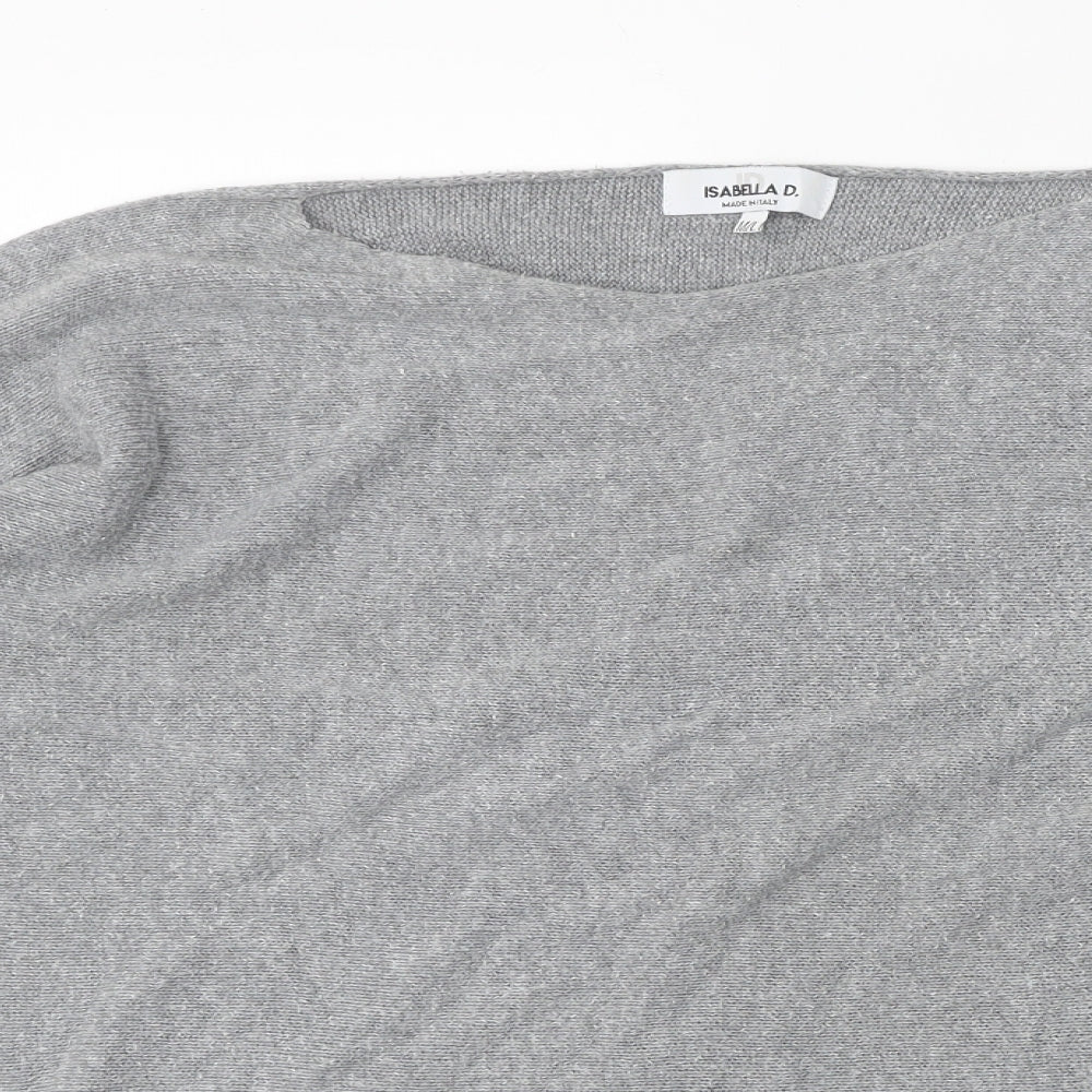 Womens UK Size M Isabella D Grey Pullover Jumper