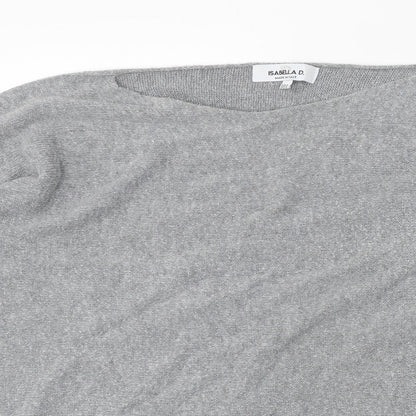 Womens UK Size M Isabella D Grey Pullover Jumper