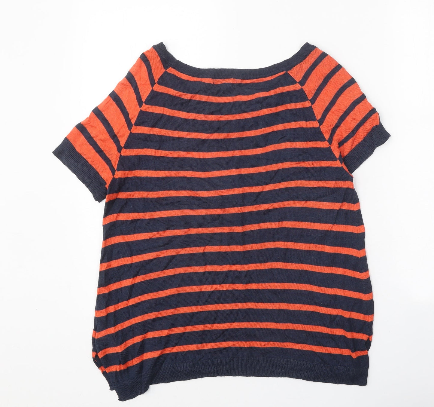 Womens UK Size S H&M Orange Pullover Jumper