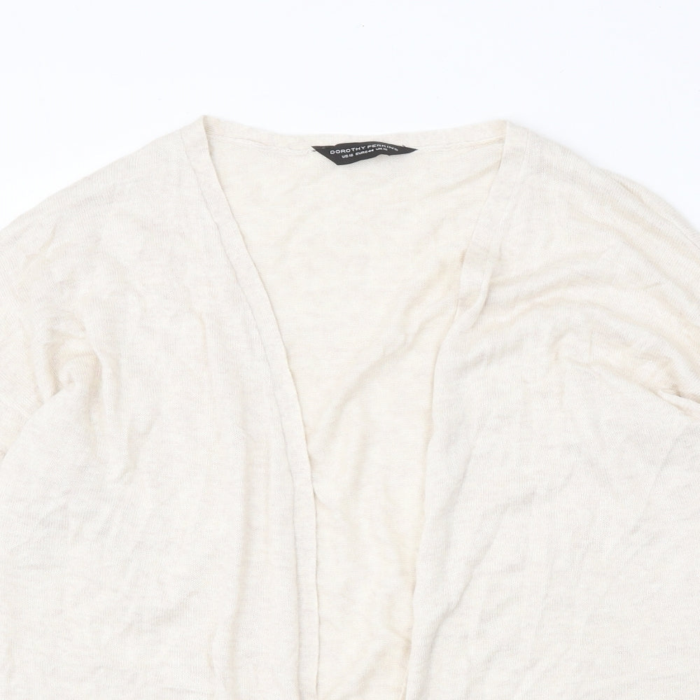 Womens UK Size 16 Dorothy Perkins Beige Cardigan Jumper