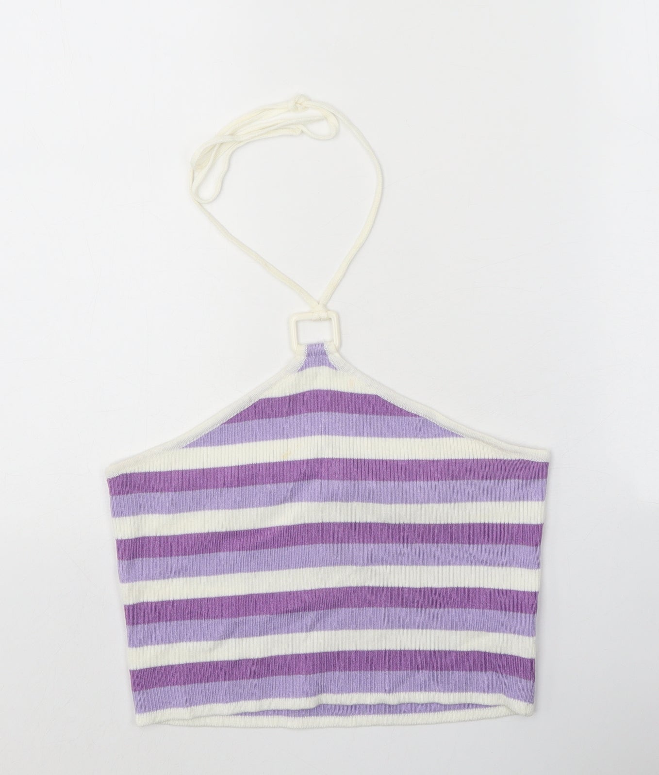 Womens UK Size M Divided Purple Basic Tank