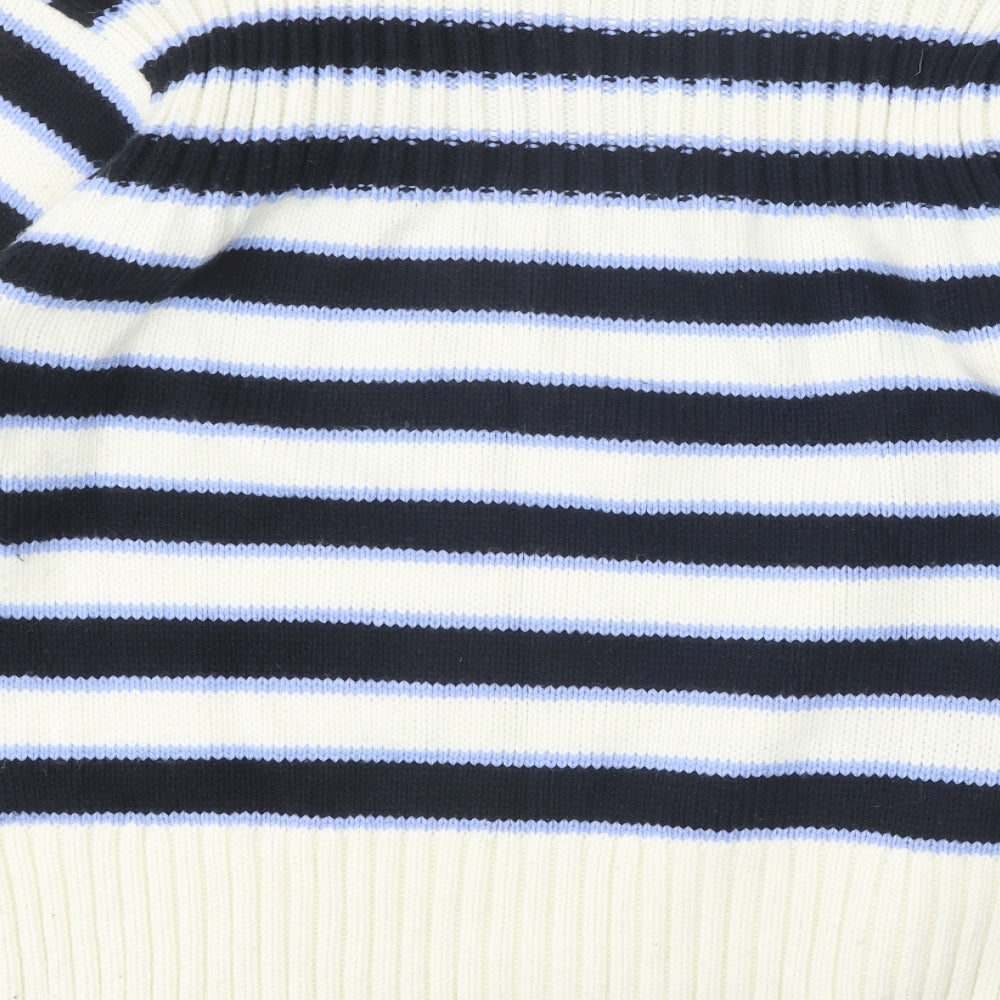 Womens UK Size L Marks and Spencer White Pullover Jumper