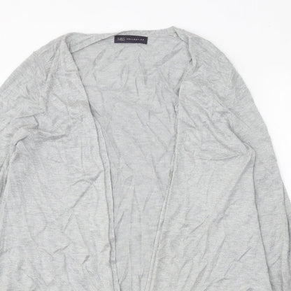 Marks and Spencer Womens Grey V-Neck Viscose Cardigan Jumper Size M