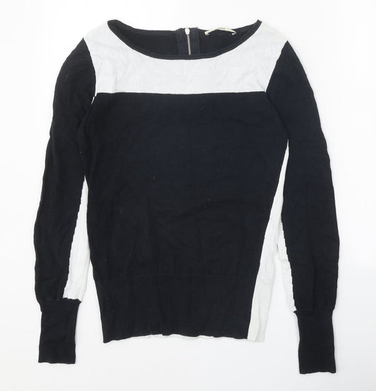 Womens UK Size S Oasis Black Pullover Jumper