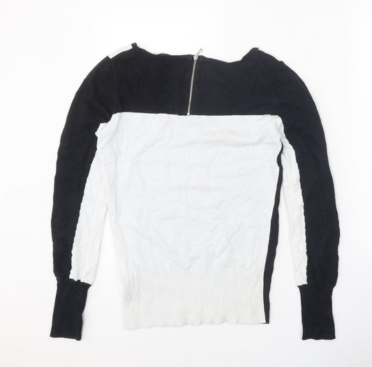Womens UK Size S Oasis Black Pullover Jumper