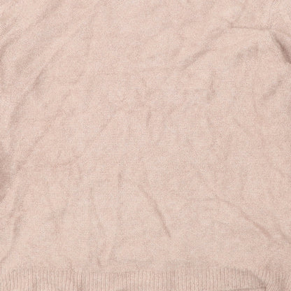 Womens UK Size 12 M&Co Pink Pullover Jumper