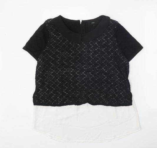 Womens UK Size 14 NEXT Black Pullover Jumper