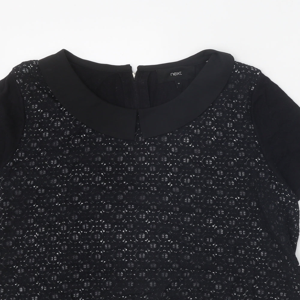 Womens UK Size 14 NEXT Black Pullover Jumper