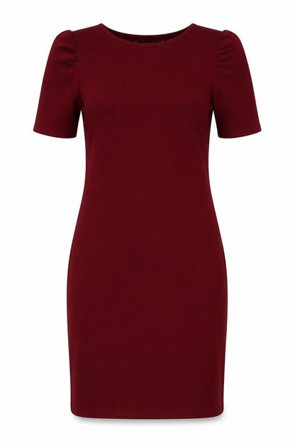 Dorothy Perkins Womens Red Polyester Bodycon Size 12 Boat Neck Button
