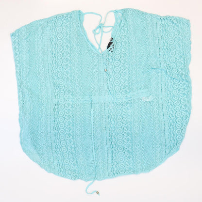 Womens UK Size 12 Beyou Blue Basic Blouse