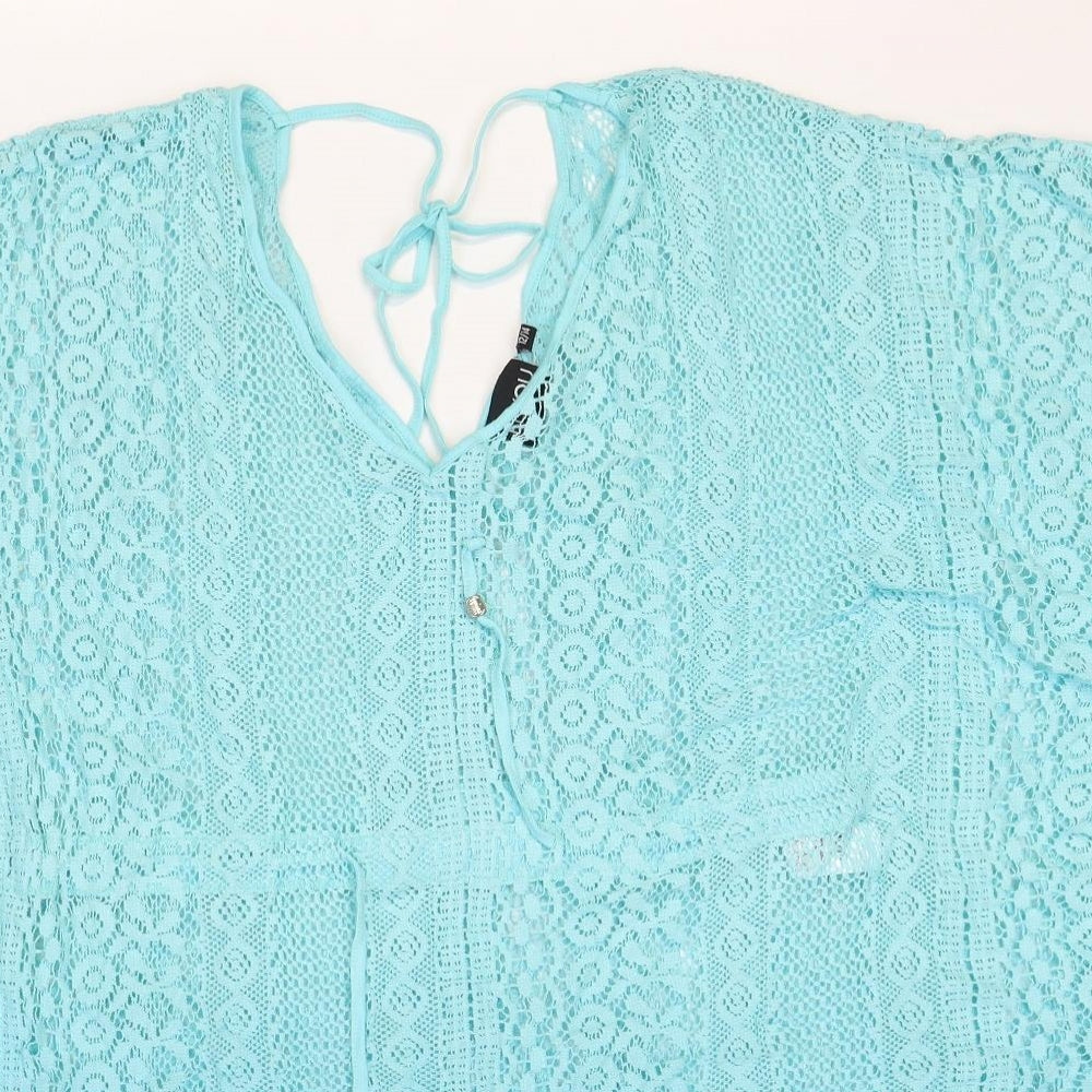 Womens UK Size 12 Beyou Blue Basic Blouse