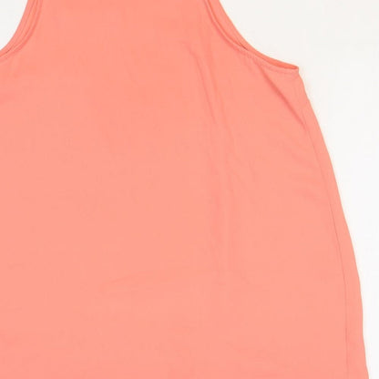 Womens UK Size 10 New Look Pink Basic Tank
