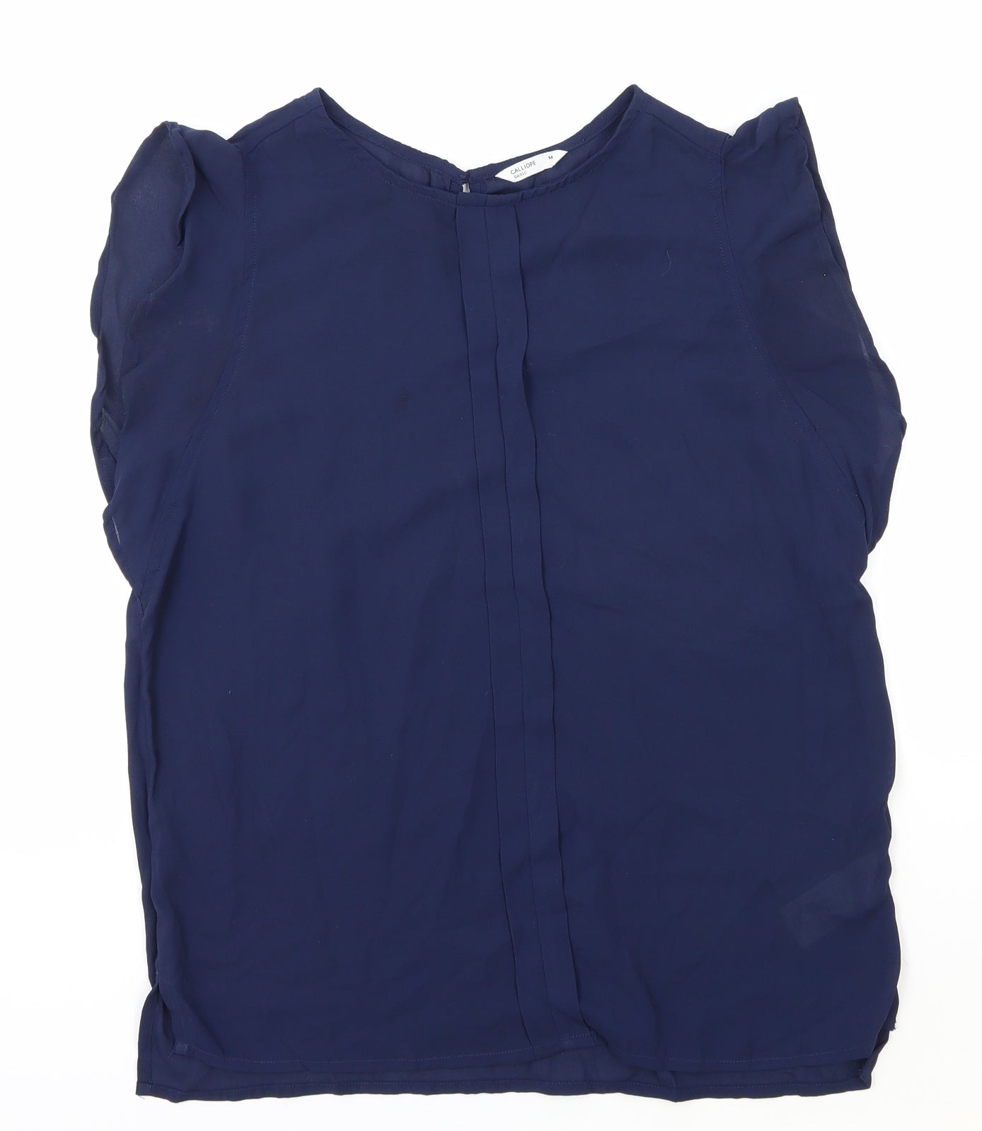 Womens UK Size M CALLIOPE Blue Basic Blouse
