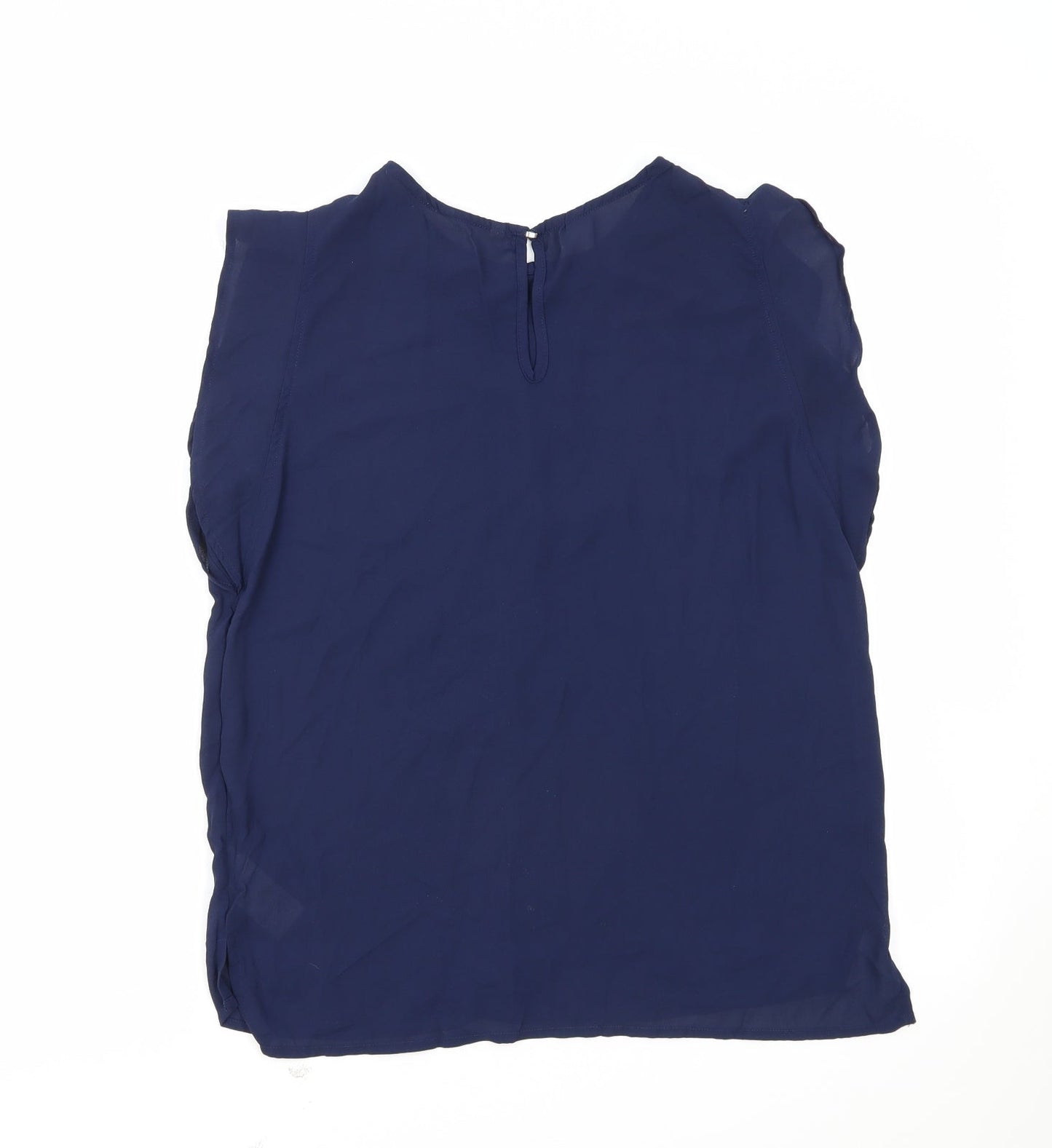 Womens UK Size M CALLIOPE Blue Basic Blouse