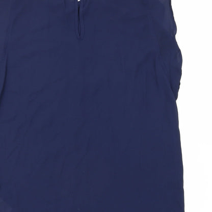 Womens UK Size M CALLIOPE Blue Basic Blouse