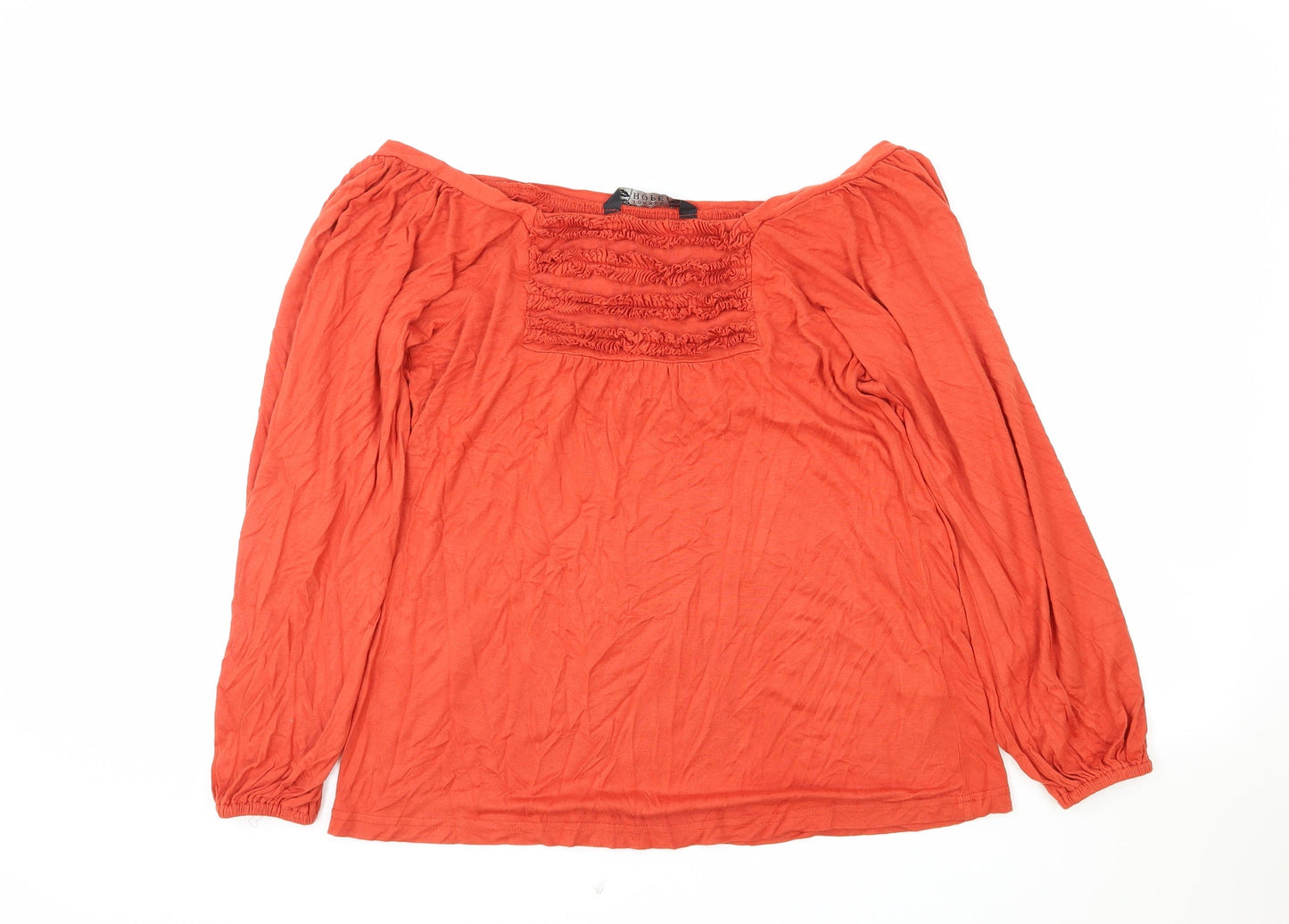 Womens UK Size 12 Joanna Hope Red Basic T-Shirt