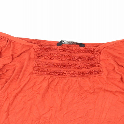 Womens UK Size 12 Joanna Hope Red Basic T-Shirt