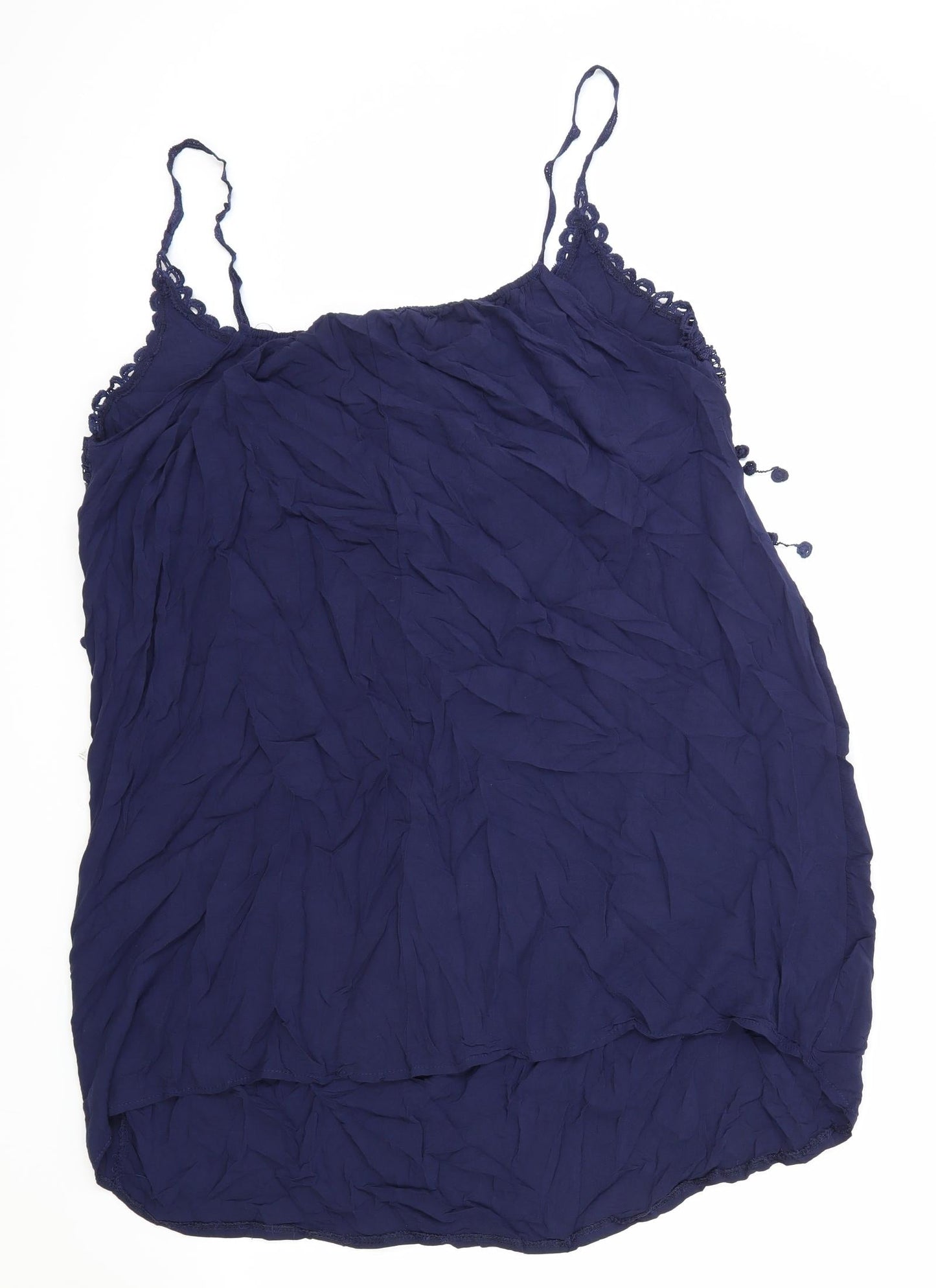 Womens UK Size One Size Preworn Blue Basic Tank