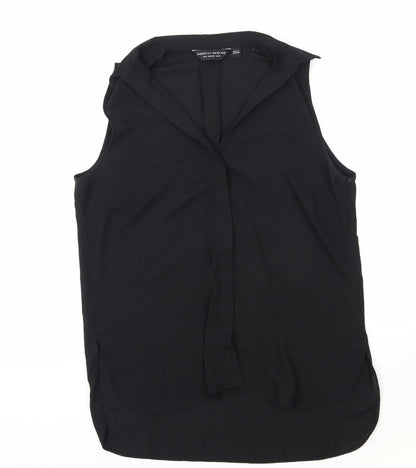 Womens UK Size 12 Dorothy Perkins Black Basic Tank