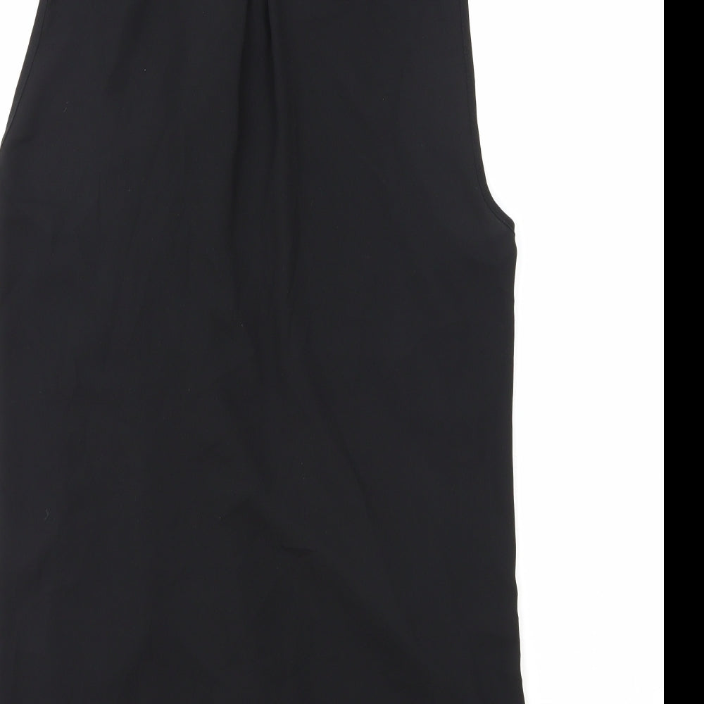 Womens UK Size 12 Dorothy Perkins Black Basic Tank