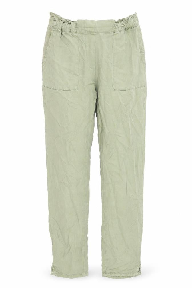 Womens UK Size 4 Promod Regular Fit  Green Trousers