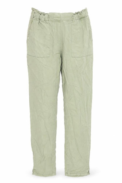 Womens UK Size 4 Promod Regular Fit  Green Trousers