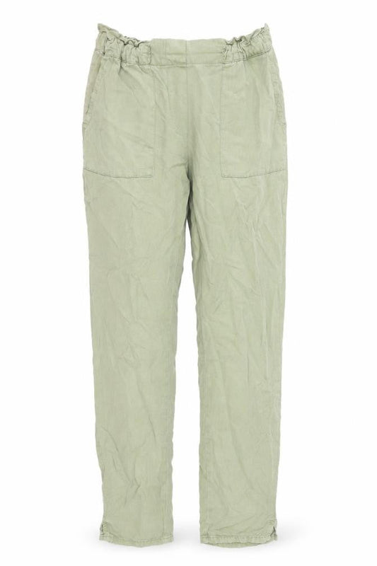Womens UK Size 4 Promod Regular Fit  Green Trousers
