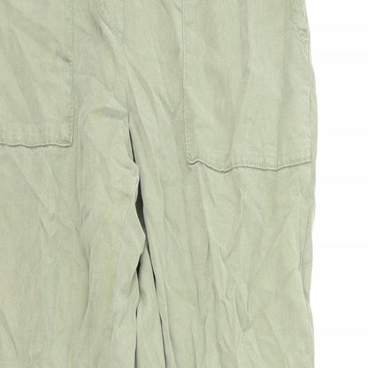 Womens UK Size 4 Promod Regular Fit  Green Trousers