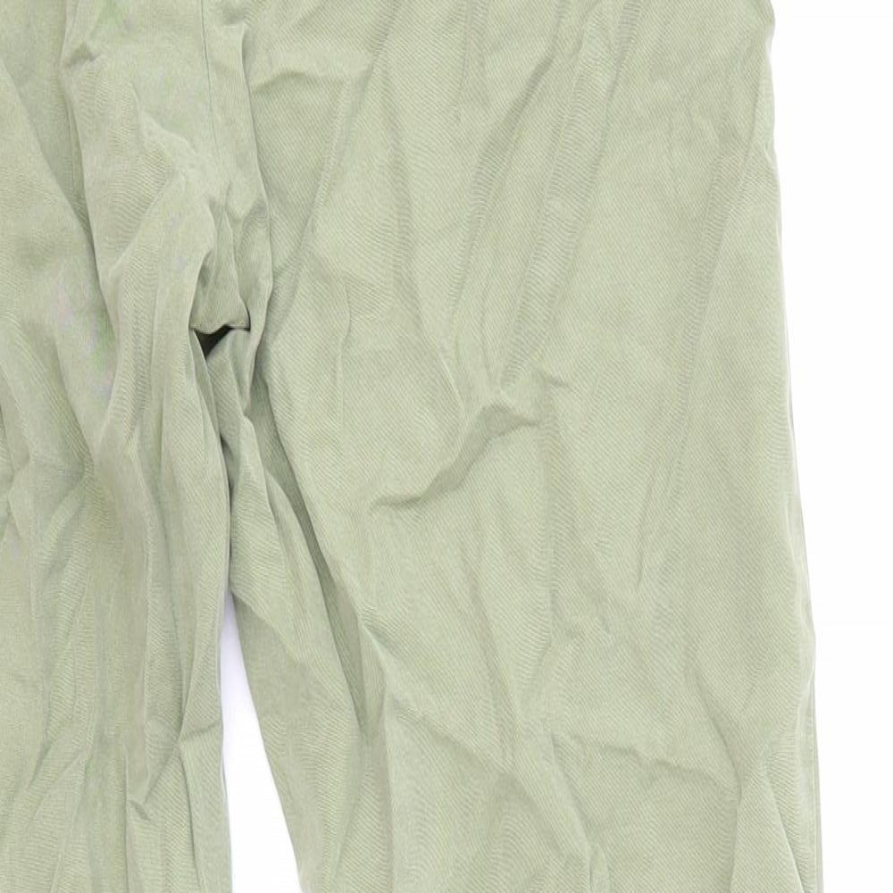Womens UK Size 4 Promod Regular Fit  Green Trousers
