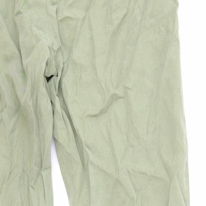 Womens UK Size 4 Promod Regular Fit  Green Trousers