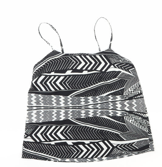 Womens UK Size 10 River Island Black Basic Tank