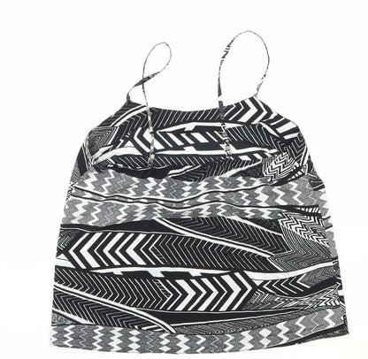 Womens UK Size 10 River Island Black Basic Tank