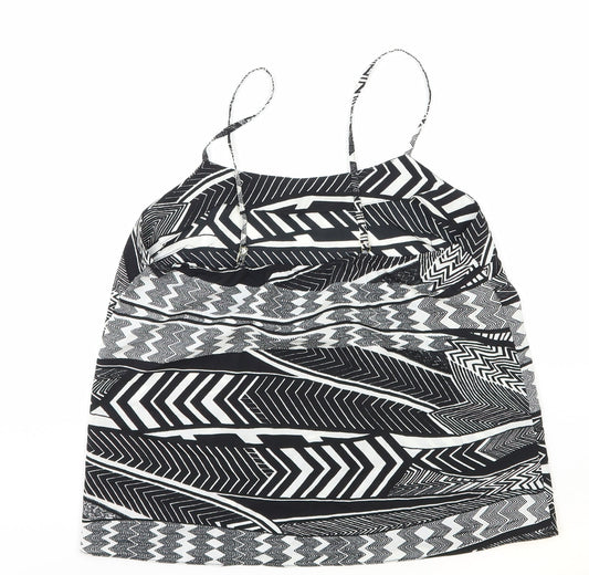 Womens UK Size 10 River Island Black Basic Tank