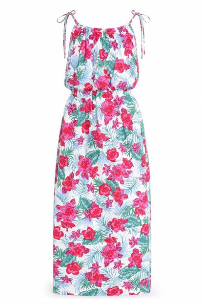 Daisy Street Womens Multicoloured Floral Polyester A-Line Size 10 Boat Neck Pullover