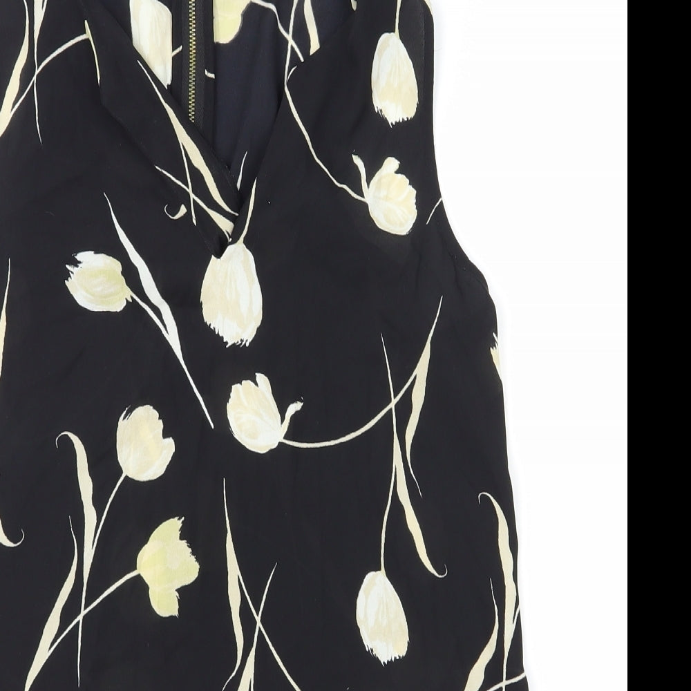 Womens UK Size 6 NEXT Black Basic Blouse