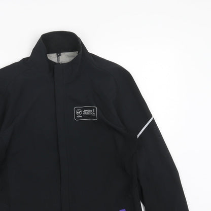 Womens UK Size S Preworn Black Windbreaker Coat