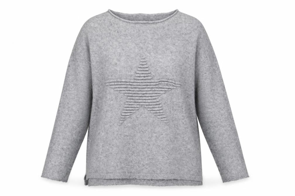Womens UK Size M Preworn Grey Pullover Jumper